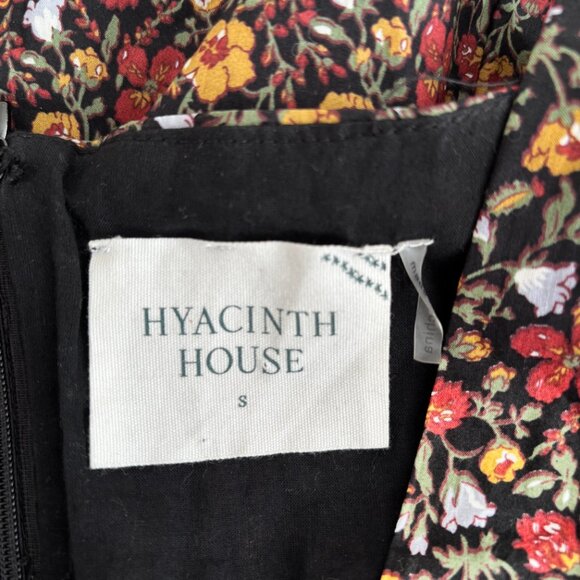 Tuckernuck Hyacinth House Black Multi Floral Square Neck Spencer Dress - Picture 9 of 9